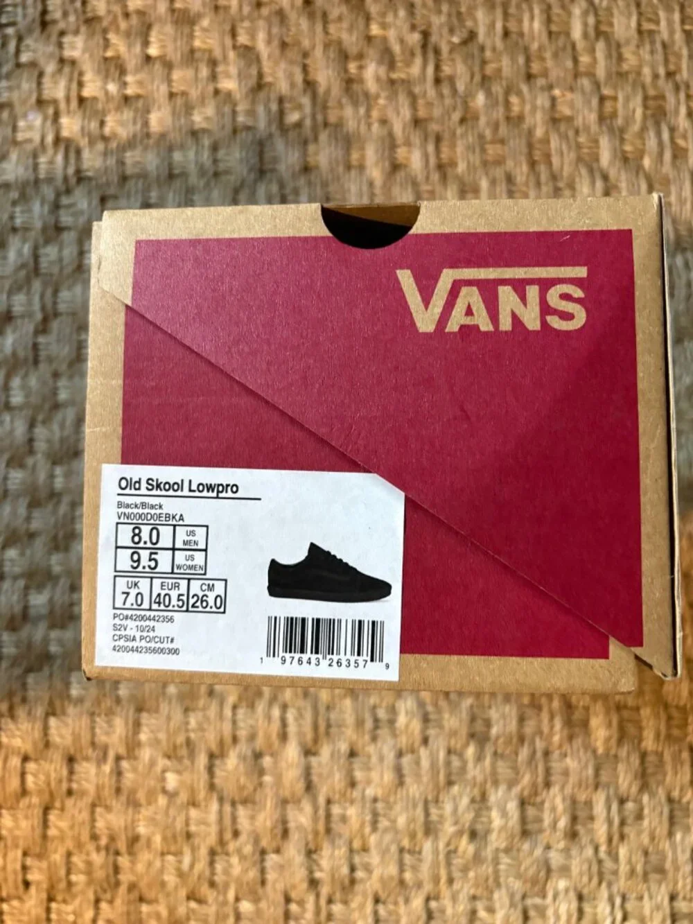 VANS Old Skool Low pro BLACK/BLACK suede sneakers [VN000D0EBKA]